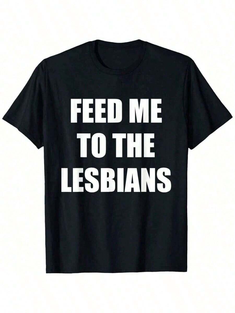 Fun Gifts For Lesbians LGBT Pride Quotes T Shirt - Multifunctional Basic Model T Shirt,Unisex,Suitable For Summer Outings,All-Matching T Shirt,Pattern - Black - View 1