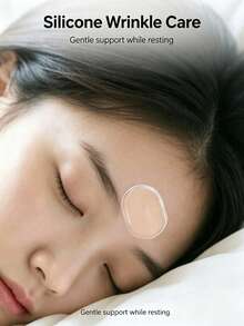 6/12/18PCSReusable Self‑Adhesive Silicone Forehead Wrinkle Patch, Washable Stretchable Sticker For Overnight Skin Repair, Smooth Fine Lines, Breathable Waterproof Invisible Pad For Forehead And Full‑Face - Multicolor - View 6