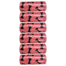 6 Rolls Pet Dog Waste Bags, Leak-Proof Convenient Outdoor Poop Bags, Easy Clean Pet Trash Bags, Printed Garbage Bags, 15 Bags/Roll - Multicolor - View 12