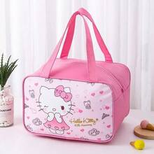 SANRIO 1 buah Tas Bekal Makan Siang Berinsulasi Baru dengan Desain Kucing Kartun Lucu, Kapasitas Besar, Cocok untuk Makan Siang, Makan Malam, dan Penyimpanan, Sempurna untuk Pelajar, Pekerja Kantoran, Berkemah, Bepergian, dan sebagai Hadiah untuk Teman - MultiWarna - View 9