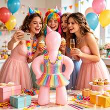 PVC Inflatable Model, An Inflatable Dress-Shaped Model Used For Clothing Display, Suitable For Retail Store Clothing Display Props, Funny Costumes For Festival Parties, And Gifts For Single Party Games. - Dusty Pink - View 1