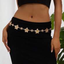 2/1pc Elegant Floral Waist Chain, Fashionable Minimalist, Multi-Functional Body Chain, Suitable For Beach, Travel, Daily, Party, Holiday And Any Occasion For Women - Multi-color - View 9