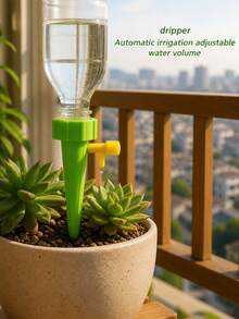 Automatic Watering Device, Slouchy Watering Assistant, Self-Spraying Nozzle, Adjustable Plant Watering Nozzle With Slow Release Control Valve, Suitable For Outdoor And Holiday Plant Watering - Multicolor - View 7