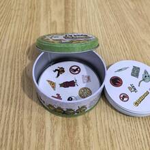 海豚動物趣味配對卡 - 視覺反應遊戲卡 - 適合家庭與朋友的快速配對卡牌遊戲 - 鐵盒包裝適用居家聚會 - 多人遊戲趣味、恐龍主題派對裝飾、恐龍主題盒、卡牌遊戲、情侶遊戲 - 附說明書 - 黑色 - 查看 5