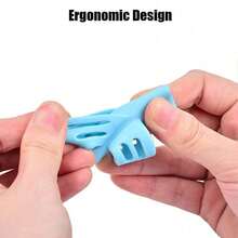 10pcs/8pcs/6pcs Pencil Grips, Stationery Pencil Holder Learning Supplies Pencil Grip[Mixed Styles Random Shipment]Pencil Grip Pencil Case Student Finger Soft Rubber Writing Posture Corrector, Pen Corrector, Pen Clip, Learning Writing Correction Device Learning Stationery - Random Style - View 8