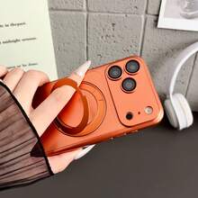 1 buah Casing Ponsel Magnetik Terintegrasi yang Dapat Berputar 360° dengan Pelindung Lensa Terintegrasi, Tahan Guncangan, Anti Selip, dan Tahan Debu, Kompatibel dengan Apple 18 Pro Max 17 Pro Max 17 16 15 14 13 - MultiWarna - View 4