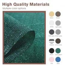 3' X 18' Balcony Privacy Screen, HDPE Patio Railing Cover Fence 90% Privacy Block And 95% UV Protection: Blocks Views, Sunlight, Dust And Wind. Flexible Customization Options Available. - Dark Green - View 6