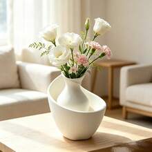 New 3D Printed Minimalist Luxury Decorative Vase Desktop Flower Arrangement Ornament Unique Gift For Fashion Enthusiasts - 1PC - View 5