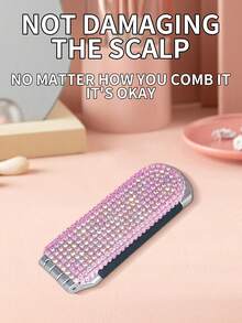 1PC Travel Portable Air Cushion Comb Flip Air Bag Folding Mirror Comb Massage Comb Girls Makeup Folding Comb Bag Comb - A - View 5
