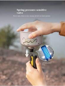 CAMPINGMOON 1 buah Adaptor Isi Ulang Korek Api, Nozzle Tabung Gas Pipih untuk Pengisian Langsung, Adaptor Isi Ulang Bahan Bakar Pemantik Luar Ruangan, Cocok untuk Berkemah di Luar Ruangan Z38 BKZ38 - A - View 7