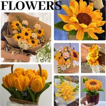 431pcs Sunflower Velvet Stem Handmade Set, 6mm X 30cm, Yellow Green Brown, Includes Flower Stems, Greeting Cards, Wedding Cards, Ribbons, Wrapping Paper, Adhesive Tape, Suitable For DIY Crafts, DIY Floral Making, Creative Projects - Pipe Craft - View 9