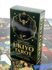 1 Box Ukiyo Tarot ,78 Cards,Japanese Style Divination Set,Enthusiasts With A Strong Interest In Ukiyo-E Or Anime - Multicolor - View 7