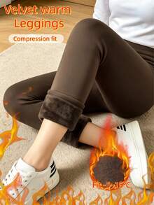 3 Pairs Women's Thermal Lined Stirrup Open Toe Leggings, Colorful Tights, Autumn/Winter Tight Warm Outfit - Multicolor - View 7