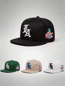 1pc Men's Gothic La Letter Reek Embroidered HIPHOP Hats For Men Adjustable Hats, UV Protection Sun Hat, Perfect For Casual Wear, Parties, Travel, And Holiday Gifts,The Best Gift For Mom And Loved Ones - Multicolor - View 2