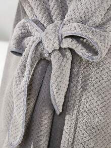 1 Pc Men's Lightweight Kimono Robe Japanese Bathrobes Breathable Fabric,Soft Fluffy Absorbent Fleece Robe - Sleeveless Tie-waist Bathrobe - View 8