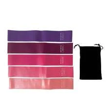 5pcs Resistance Band Set, Fitness Bands For Hip And Leg Workout, Yoga Pilates Home Gym Training, With Storage Bag - A - View 11