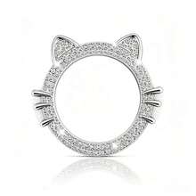 1pc Cat Ear Rhinestone Car Engine Start/Stop Button Ring, Shiny Crystal One-Key Start Button Decorative Cover Sticker, Cute Sweet Female Car Accessories - Cute Cat Ears - View 9