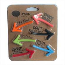 Creative 3D Arrow Shaped Refrigerator Magnets, Multi-Color Design, Built-In Strong Magnet, Firm Adhesion. Can Securely Hold Notes, Memos, Photos, And Paper Strips, Suitable For Refrigerators, Whiteboards, Metal Filing Cabinets. Arrow Shape Can Intuitively Mark Key Positions, Both A Practical Office And Home Tool, And A Fun Desktop And Refrigerator Decoration - Arrow - View 11