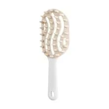 1/2pcs Long Handle Scalp Massage Comb, Hollow Thick Tooth Design, Dry & Wet Use, Suitable For Nail Art And Applying Care Products - Multicolor - View 9