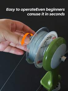 BILLINGS Fishing Line Spooler, Adjustable Portable Fishing Line Spooler, Anti-Tangle, Suitable For Spinning Reels And Baitcasting Reels, Can Be Clipped To Fishing Rod Or Mounted On Desk - Green - View 5