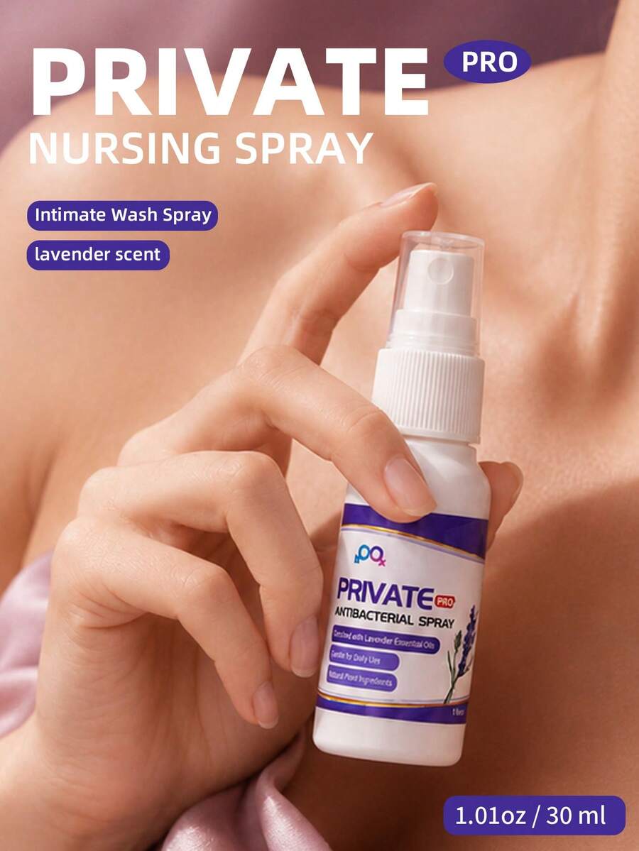 30ml Women's Intimate Care Spray, With Lavender Extract, Non-Sticky, Gentle And Non-Irritating, Fresh Deodorizing, Portable Design, Convenient For Use Anytime And Anywhere, Suitable For Home, Travel And Other Scenarios - Intimate Care Spray - View 1