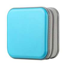 alavisxf xx Estuche para CD, Estuche de plástico duro para DVD con cremallera Portátil Estuche grande para discos para coche viaje casa - Multicolor - Ver 9