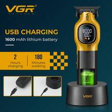 VGR Hair Clipper Professional Electric Hair Trimmer 9000 RPM Hair Clipper Vector MotorHigh Power Trimmer Men Clipper Charging Model Hair Cutting Machine V-886C V-886T - Multicolor - View 3