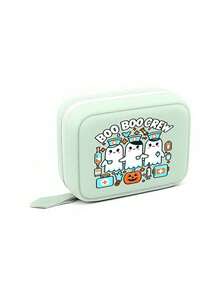 Pill Storage Box Set, BOO BOO CREW Pattern, 7-Day 2-Times-A-Day Large Capacity Pill Organizer, 14 Colorful Compartments, Reusable Travel Medicine Storage Bag, Large Capacity Weekly Pill Organizer, Suitable For Small Daily Items, Ideal For Health-Conscious And On-The-Go Users, Essential Medical Accessory, Back To School, Halloween, Christmas, Student Essential - Multicolor - View 17
