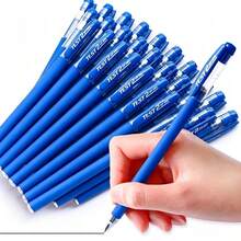 24pcs Large Capacity Gel Pen Set, 0.5mm Blue Ink, Comfortable Grip, Smooth Writing, Suitable For Notes, Office And School Use, Birthday, New Year Gift For Friends - High-capacity Ballpoint Pen - View 5