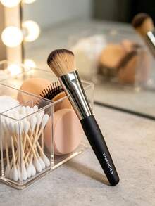 GIVENCHY Foundation Makeup Brush, Single Piece, Portable And Durable, Suitable For Travel, With Brand Logo Design, Soft Brush Hair, For Personal Use And Gift Giving, GIVENCHY‑GIFT‑23 - Black - View 7