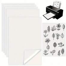 1pc A4 Size Blank Adhesive Water-Soluble Embroidery Stabilizer Paper - Printable Medium Weight Paper, Suitable For Inkjet Printers, DIY Craft Materials, Embroidery Fabric, Embroidery Tools - Multiple Styles - View 11