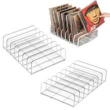 Paquete de 2 soportes de CD de acrílico transparente, caja de almacenamiento de DVD y CD, soporte de almacenamiento de discos de vinilo, capacidad para hasta 14 fundas de CD estándar para - Multicolor - Ver 2