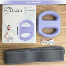 Anillo de Fascia Portátil - Cinturón de Vibración Ajustable para Cintura, Espalda y Piernas - Máquina Percusiva Portátil Inalámbrica para la Recuperación Muscular y Alivio de la Tensión - Morado - Ver 1