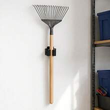 6/12pcs Wall-Mounted Broom & Mop Holder, Heavy Duty Garden Tool Organizer, Suitable For Rake And Shovel Handles, Stainless Steel Mop Hooks, Screw-Fixed, Brush Organizer Clip, Suitable For Garden And Garage - View 5