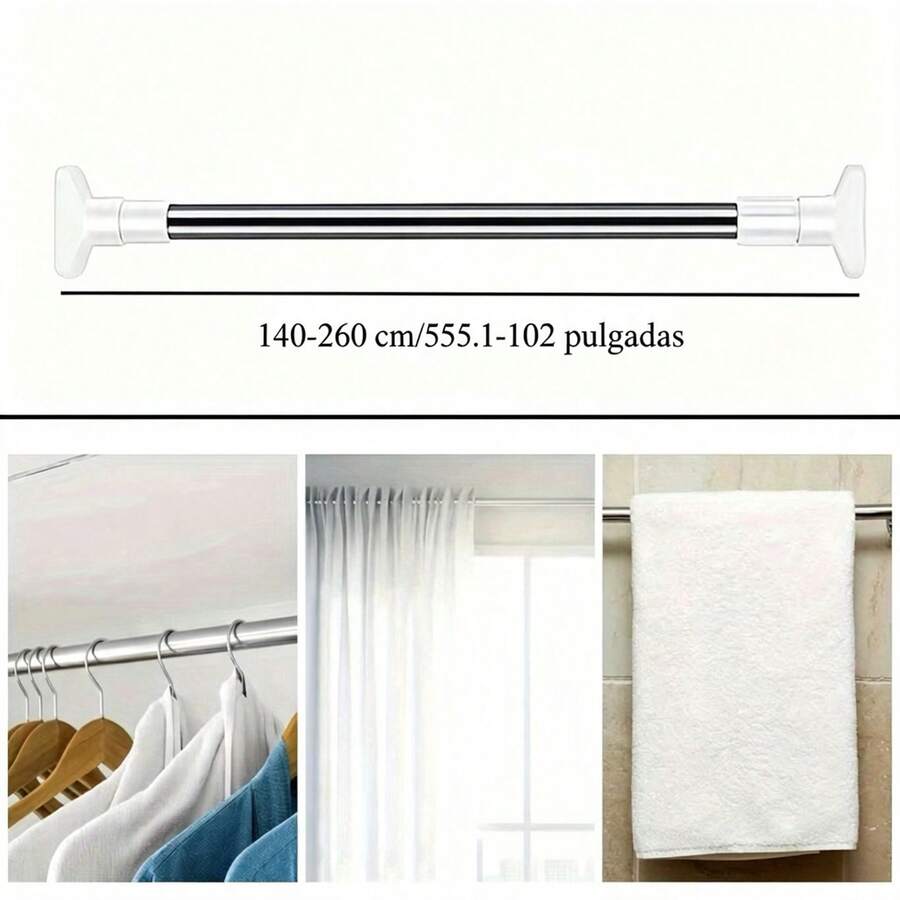 Bastón de acero inoxidable retráctil multifuncional - 140-260 cm/55.1-102 pulgadas - Ver 1