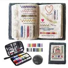 EDCUEBE7 Portable Sewing Kit And Stitching Guide Book, Home Sewing Tool Set With Thread Box, Mending Needle And Thread Box, Stitching Tool. Handmade Sewing DIY Needle And Thread Bag Sewing Tool Set. Suitable For Beginners And Holiday Gifts (Accessories Color Random) - Sewing Kit + Stitching Book - View 17