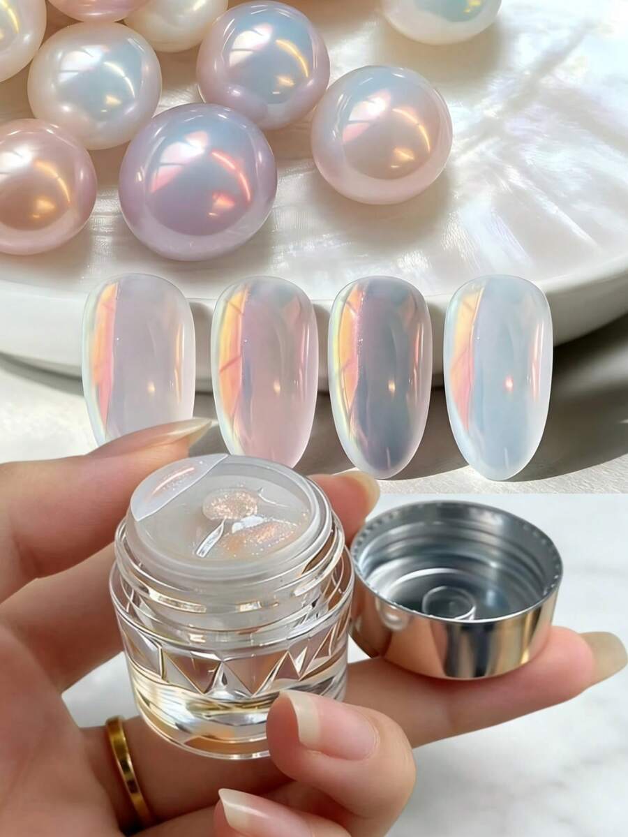 French New Chameleon Effect, High Gloss Reflective Effect, Y2K Style Multi-Color Effect, Nail Powder, Make Nails Shine Like Gemstones, Also Suitable For Handicrafts, DIY Nail Art Supplies - Multicolor - View 1