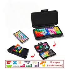 1 Set Magic Beads Toy Kit, 200‑Level 3D/2D Pyramid Pattern Unlock Puzzle, Kids Logical Thinking Training Enrich Spatial Imagination Travel Tabletop Educational Toy Parent‑Child Interactive Battle Game, Birthday Gift Christmas & Halloween Random Color - Multicolor - View 10