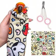 Bird Nail Clippers, Parrot Grooming Wrap, 2-In-1 Nail Trimming Set - Suitable For Cockatiels, Budgies, Lovebirds, Small Long-Tailed Parrots, Anti-Scratch Anti-Escape Multi-Functional Pet Supplies - Style A - View 6