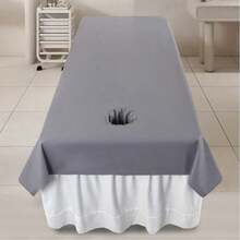 1pc Waterproof Oil-Resistant SPA Massage Bed Sheet, Machine Washable, Polyester Material, Suitable For Beauty Salon (Note: Product Material Is Waterproof And Relatively Stiff) - Multicolor - View 7