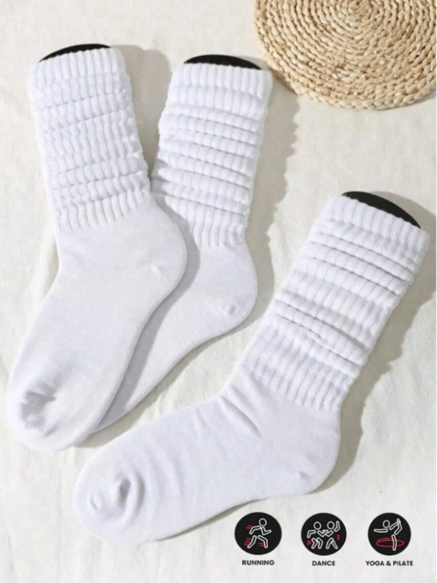 10/6/3/1 Pairs Women's Solid Color Terry Socks (No Hang Tag) | SHEIN USA
