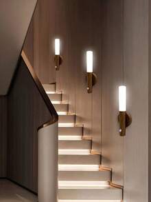 LED Cylindrical Night Light, Smart Charging Magnetic Induction, USB Motion Sensor Wall Light And Wireless Wall Light, Suitable For Home, Bedroom, Living Room, Study, Dorm, Kitchen, Bathroom, Wall Sensor Light, Night Anti-Collision Anti-Fall Lighting - Lighting - View 4