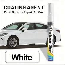 Binzaki 1pc New Multi-Color Car Scratch Repair Paint Pen, Body Paint Touch-Up Pen For Car, Motorcycle And Other Vehicle Body Scratch Repair, Paint Repair And Masking Tool - White - View 4