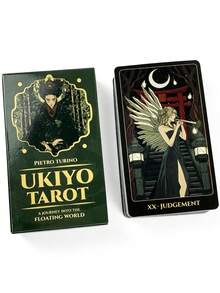 1 Box Ukiyo Tarot ,78 Cards,Japanese Style Divination Set,Enthusiasts With A Strong Interest In Ukiyo-E Or Anime - Multicolor - View 3