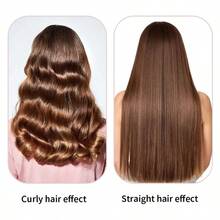 LUYAO Pelurus Rambut Wanita untuk Meluruskan Gaya Rambut, Alat Pelurus Rambut Datar Lebar, Pelurus Rambut Profesional Salon dengan Pengontrol Suhu - Berwarna merah muda - View 9