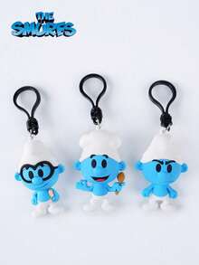 Monogram 1PC Officially Licensed 3D Anime Character Blind Bag Keychain Mystery Bulk Bag Clip Pendant One Smurfette Brainy Keyring For Friends For Birthday Christmas Souvenir Collection Holiday Gifts - Multicolor - View 6
