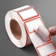 1500/750pcs Residue-Free Peel-Off Non-Adhesive Labels, Suitable For Refrigerator, Freezer, Pantry, Kitchen, Used For Organizing Food Containers, Bottles, Meal Prep, Reusable Freezer Stickers, Birthday Stickers, Gift Labels, Dual Color - Multicolor - View 6