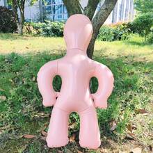 PVC Inflatable Model, An Inflatable Dress-Shaped Model Used For Clothing Display, Suitable For Retail Store Clothing Display Props, Funny Costumes For Festival Parties, And Gifts For Single Party Games. - Dusty Pink - View 4