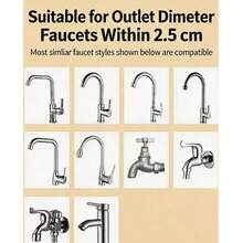 25/10/3pcs Adjustable Faucet Water Filter Cover, Washable Faucet Filter Sock, Suitable For Kitchen Sink And Bathroom Faucet, Filters Sediment, Rust And Sand, Fits Most Standard Faucets Under 2.5cm Diameter, Home Water Purification Tool - Multiple Styles - View 10