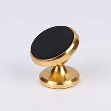 1pc Metal Round Mini Magnetic Phone Holder, Car Multi-Function Phone Navigation Mount, Car Dashboard Mount - Multicolor - View 11